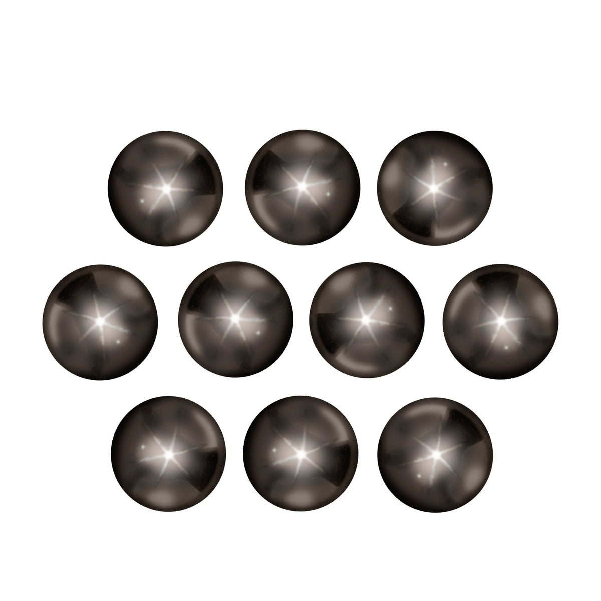 4 mm natural black star sapphire, round cut | Sapphire Row · cut7