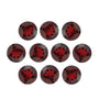Lot of 10: 4 mm natural dark orange red mozambique garnet, round cut | Sapphire Row · cut7