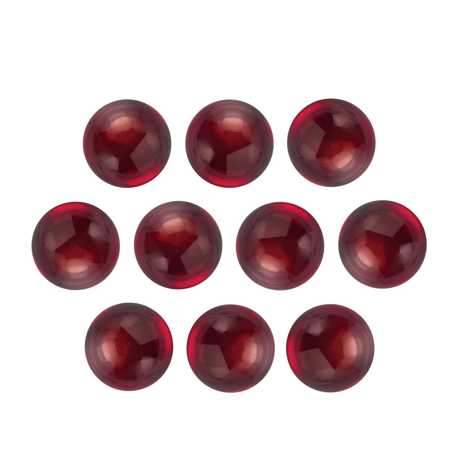 4 mm natural dark orange red mozambique garnet, round cut | Sapphire Row · cut7