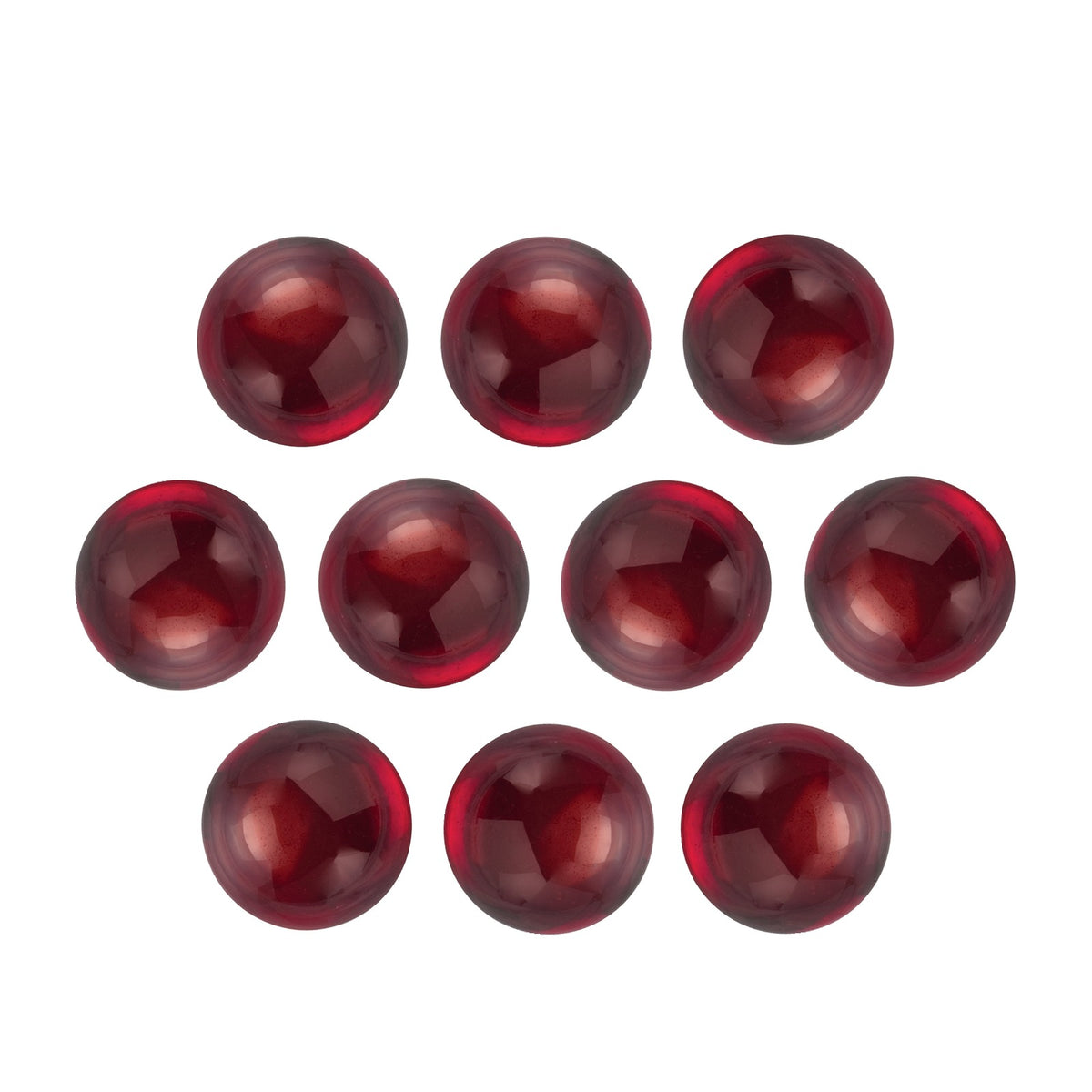 4 mm natural dark orange red mozambique garnet, round cut | Sapphire Row · cut7
