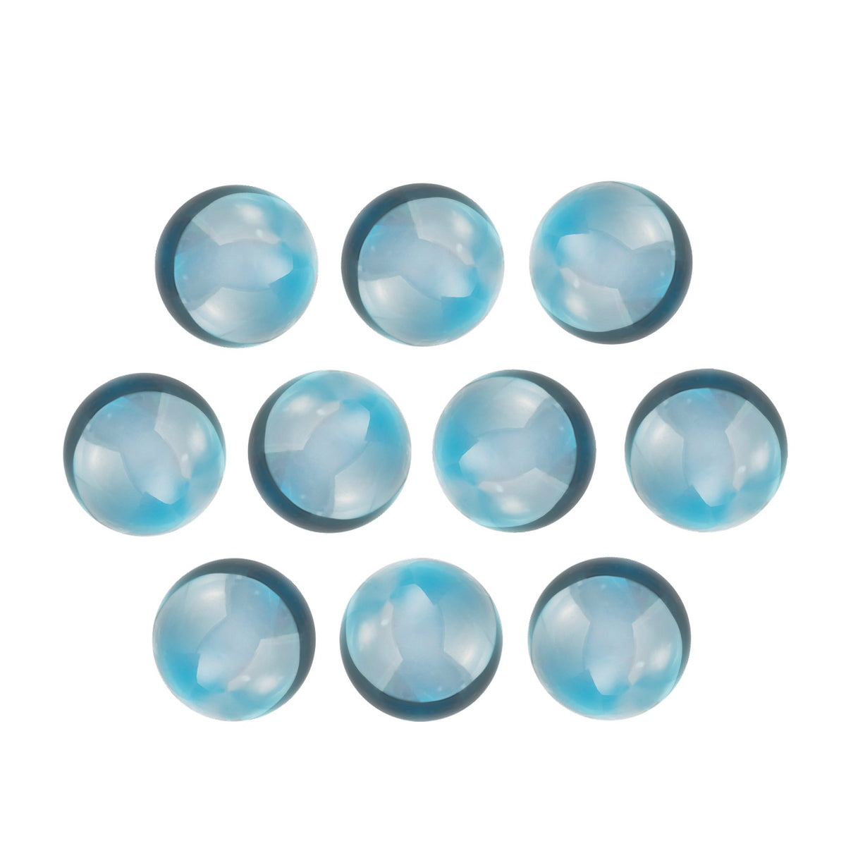 4 mm natural london blue topaz, round cut | Sapphire Row · cut7