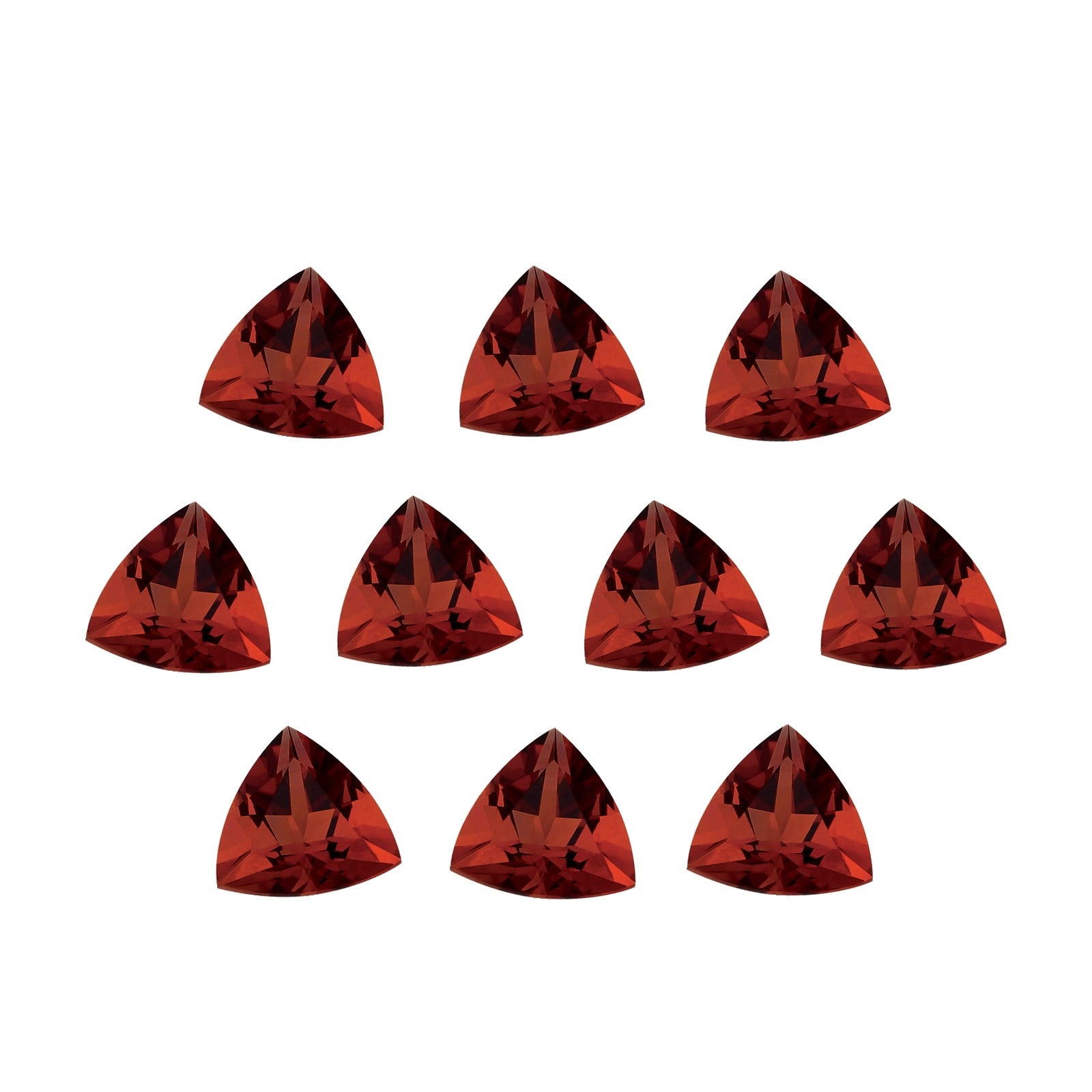 Lot of 10: 4 mm natural madeira citrine, trillion cut | Sapphire Row · cut7