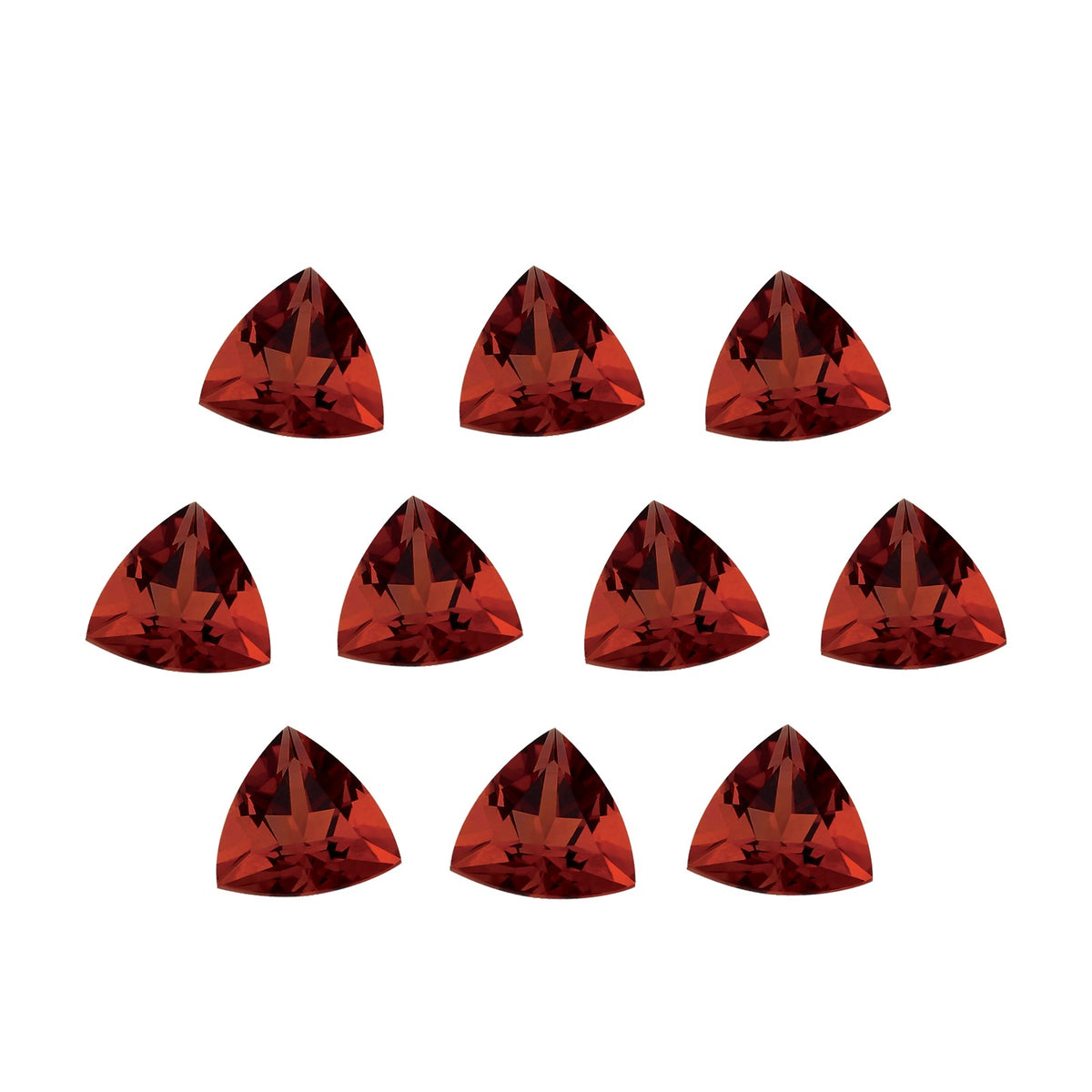 Lot of 10: 4 mm natural madeira citrine, trillion cut | Sapphire Row · cut7