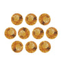 Lot of 10: 4 mm natural orange citrine, round cut | Sapphire Row · cut7