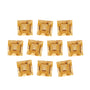 Lot of 10: 4 mm natural orange citrine, square cut | Sapphire Row · cut7