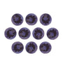 Lot of 10: 4 mm natural purple iolite, round cut | Sapphire Row · cut7