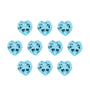 4 mm natural sky blue topaz, heart cut | Sapphire Row · cut7
