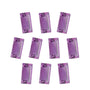 Lot of 10: 4x2 mm natural purple amethyst, straight baguette cut | Sapphire Row · cut7