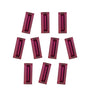 Lot of 10: 4x2 mm natural purplish red rhodolite garnet, straight baguette cut | Sapphire Row · cut7