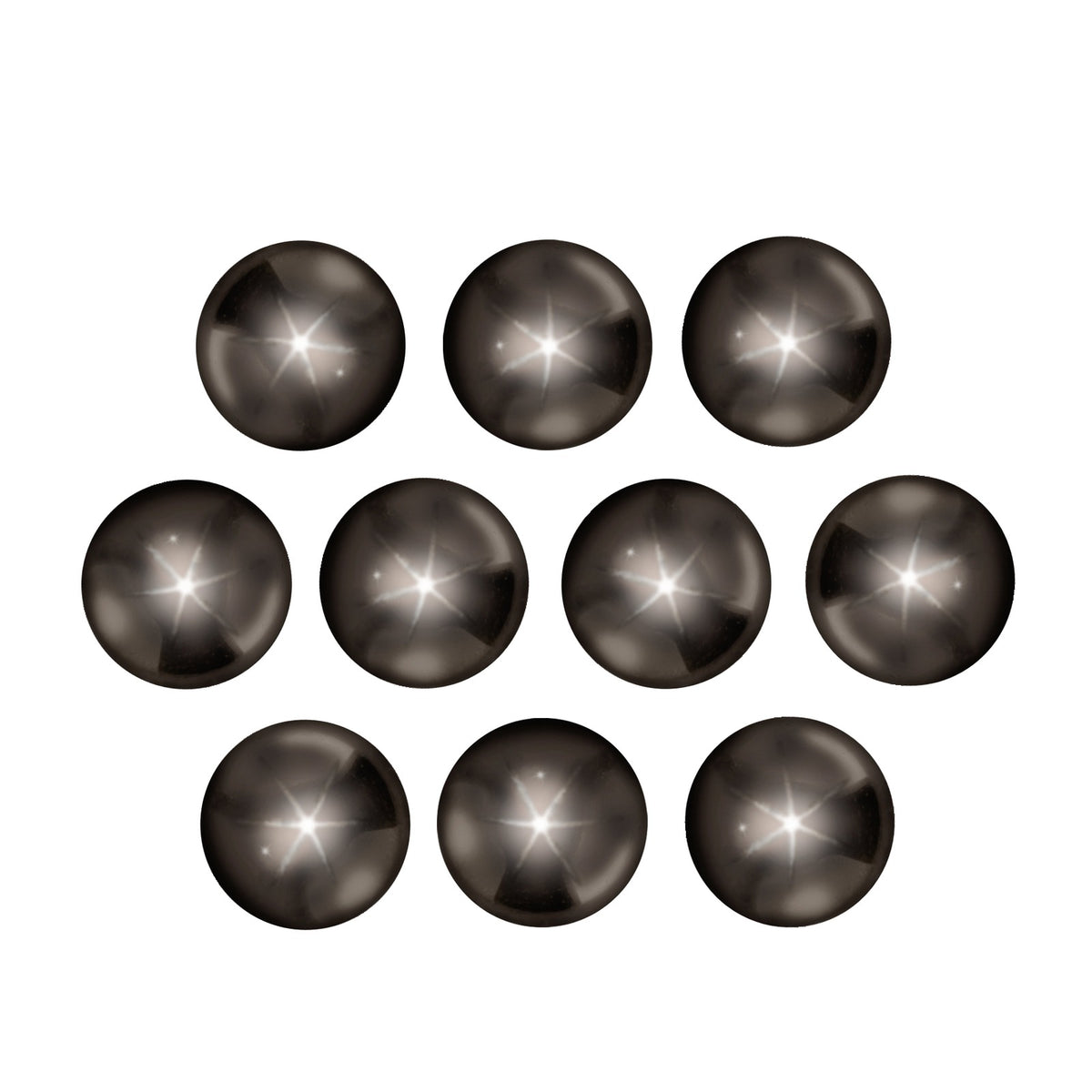 5 mm natural black star sapphire, round cut | Sapphire Row · cut7