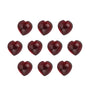 5 mm natural dark orange red mozambique garnet, heart cut | Sapphire Row · cut7