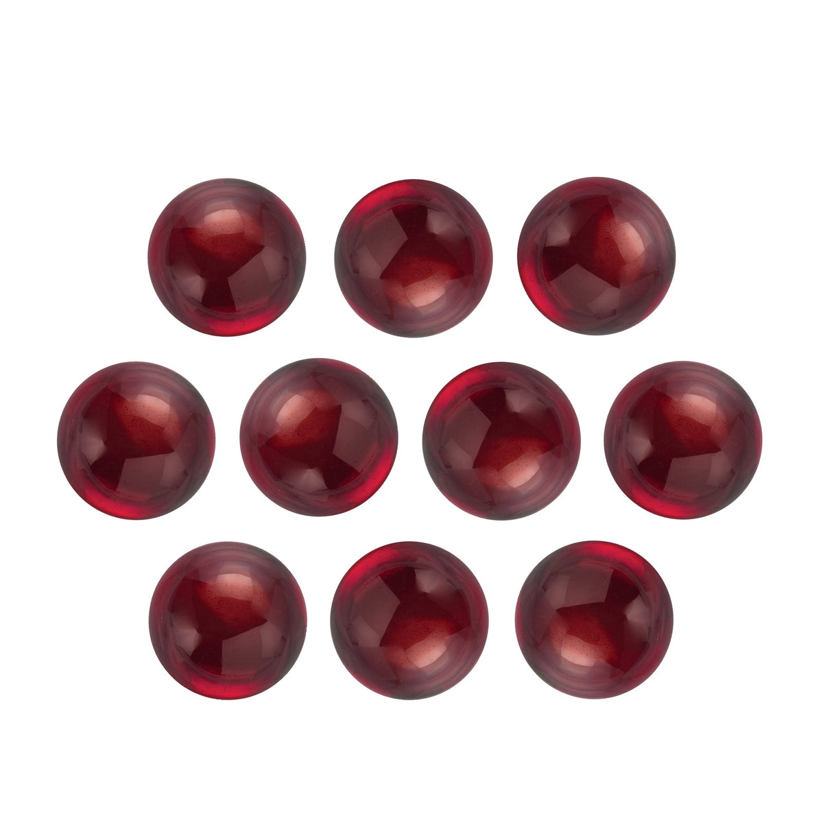5 mm natural dark orange red mozambique garnet, round cut | Sapphire Row · cut7