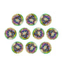 Lot of 10: 5 mm natural green mystic topaz, round cut | Sapphire Row · cut7