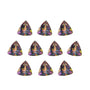 Lot of 10: 5 mm natural green mystic topaz, trillion cut | Sapphire Row · cut7