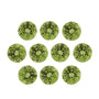 Lot of 10: 5 mm natural green peridot, round cut | Sapphire Row · cut7