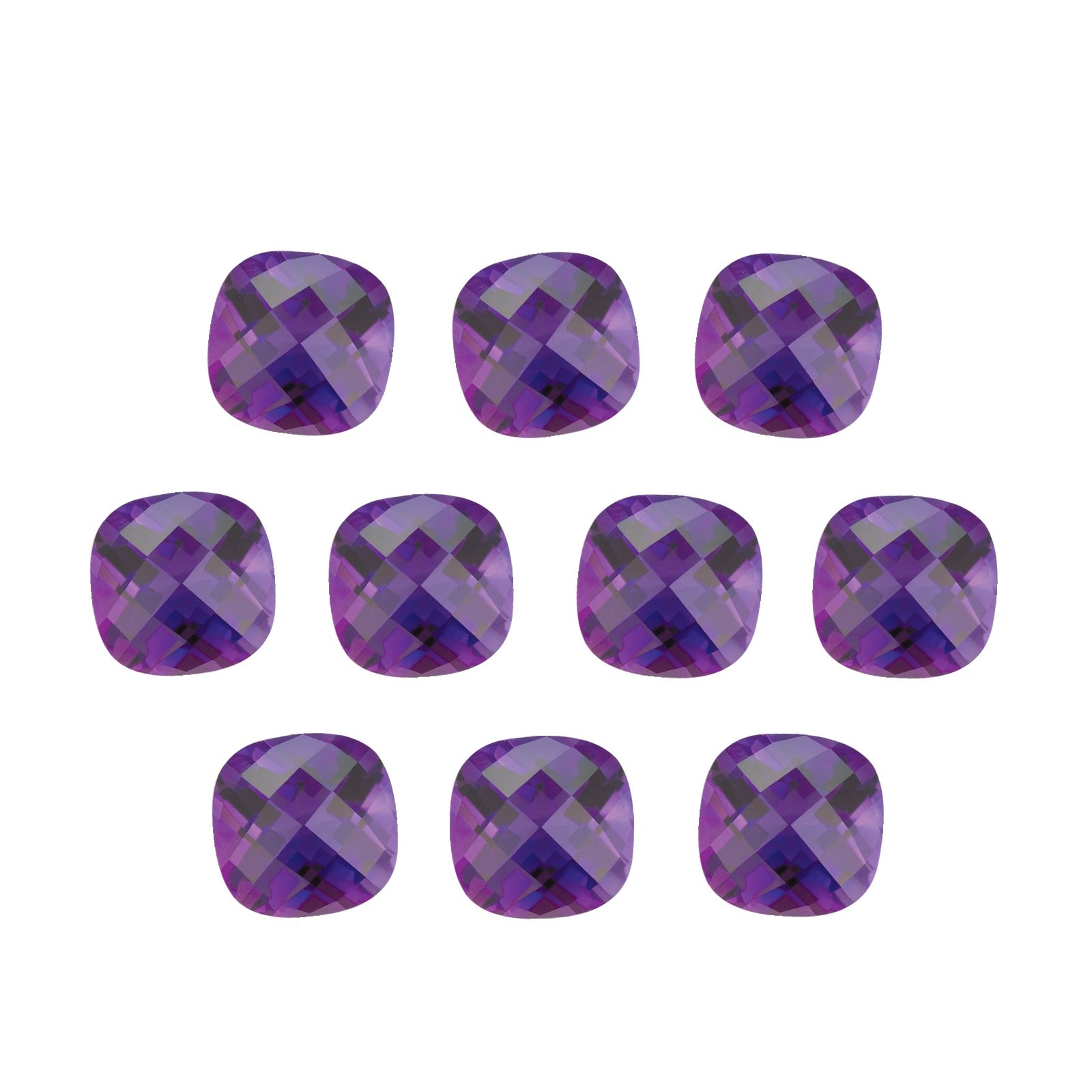 5 mm natural purple amethyst, cushion cut | Sapphire Row · cut7