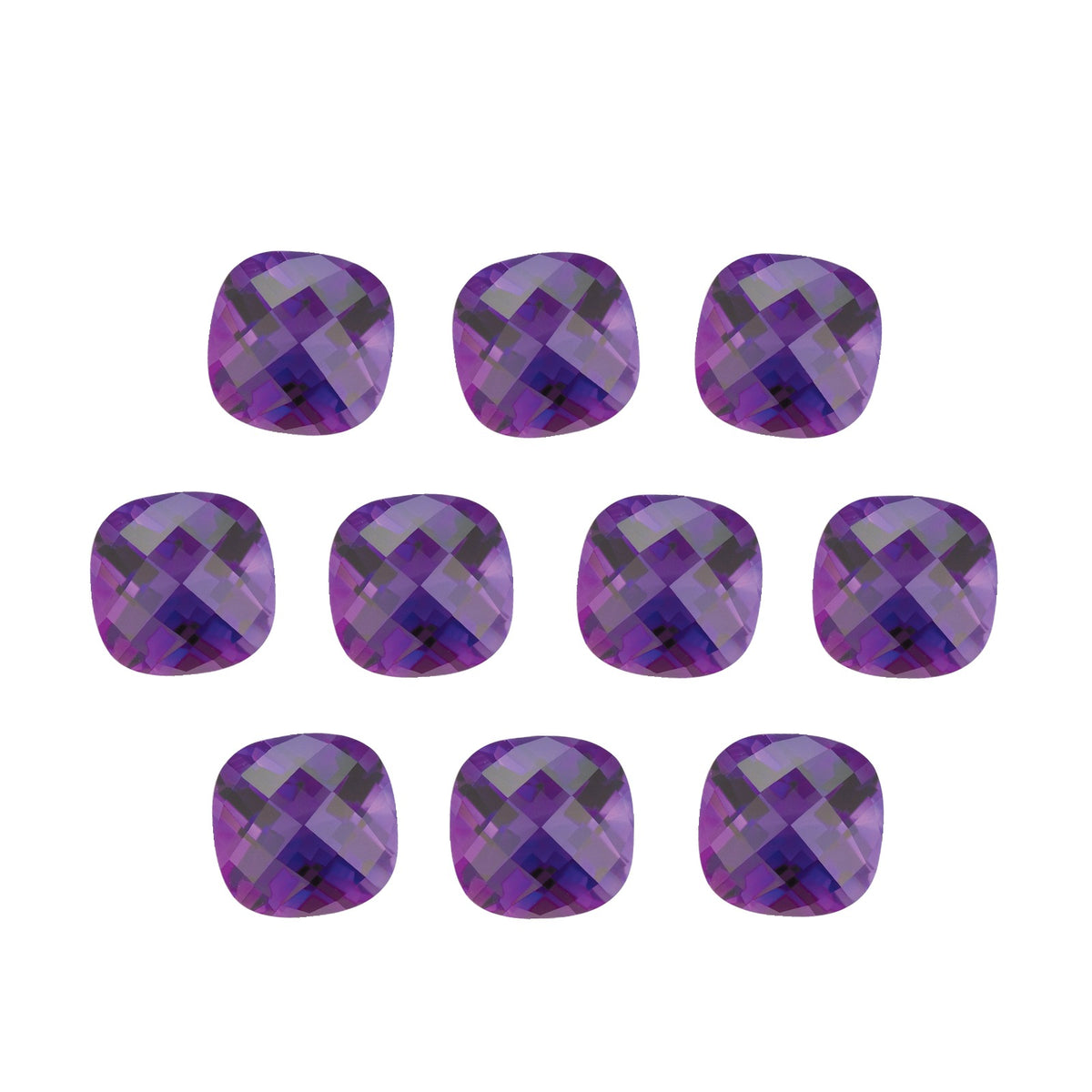 5 mm natural purple amethyst, cushion cut | Sapphire Row · cut7