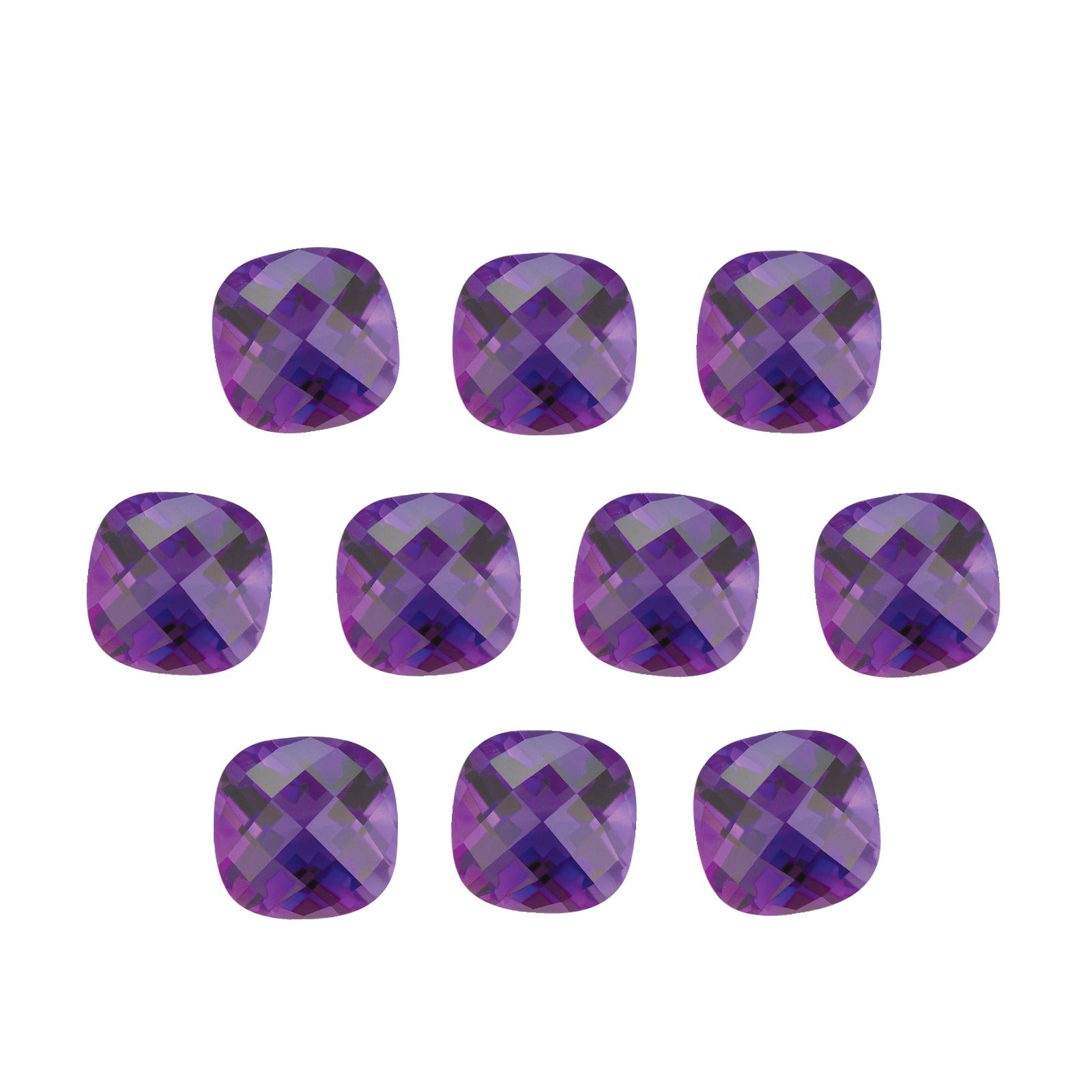 5 mm natural purple amethyst, cushion cut | Sapphire Row · cut7