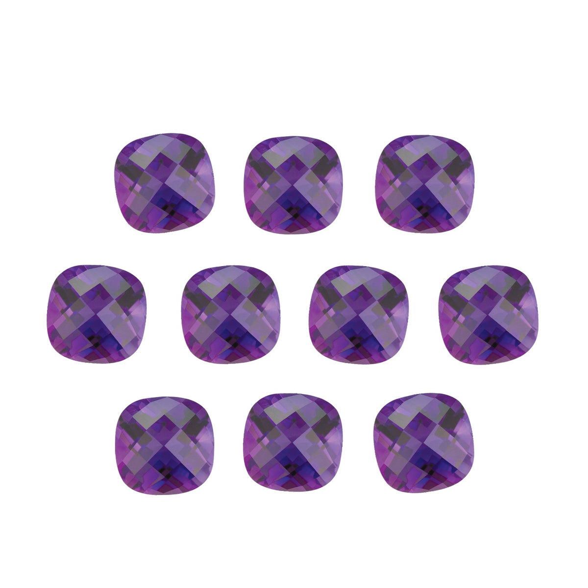 5 mm natural purple amethyst, cushion cut | Sapphire Row · cut7
