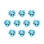 5 mm natural sky blue topaz, heart cut | Sapphire Row · cut7