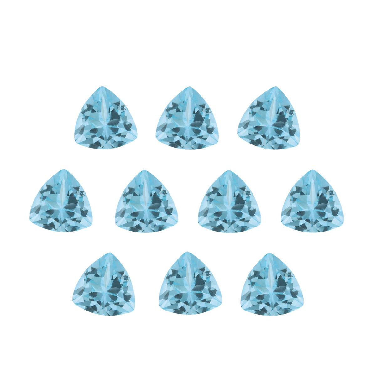 5 mm natural sky blue topaz, trillion cut | Sapphire Row · cut7