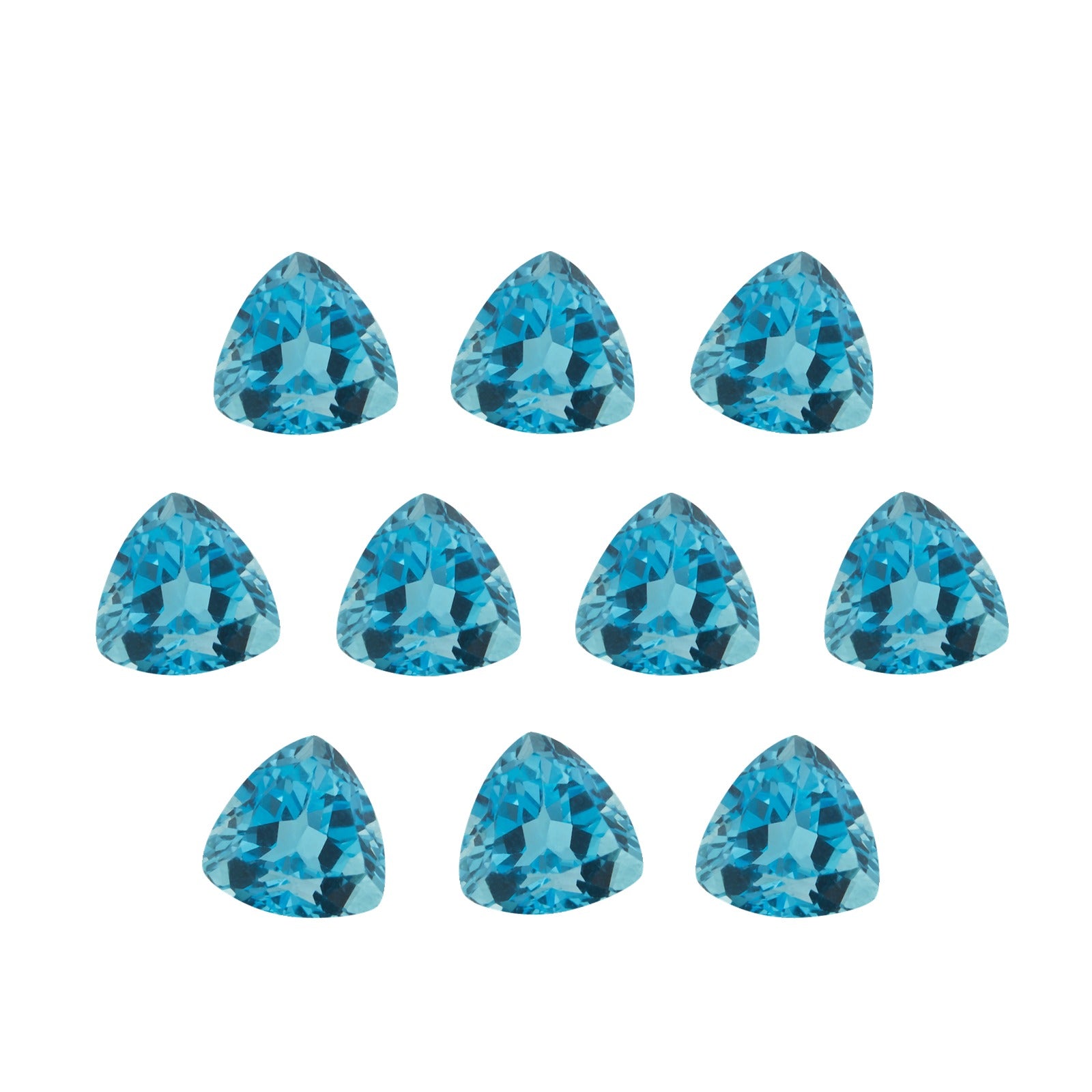 5 mm natural swiss blue topaz, trillion cut | Sapphire Row · cut7