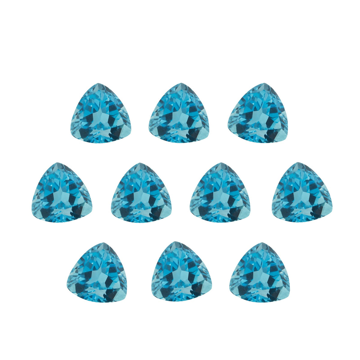 5 mm natural swiss blue topaz, trillion cut | Sapphire Row · cut7