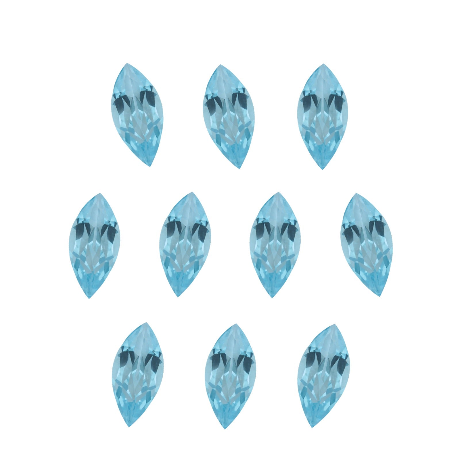 5x2.5 mm natural sky blue topaz, marquise cut | Sapphire Row · cut7