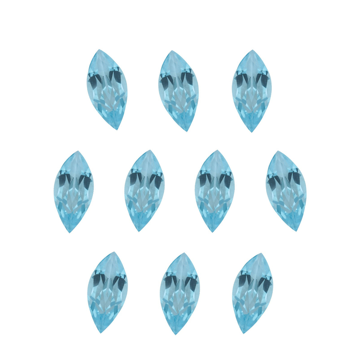 5x2.5 mm natural sky blue topaz, marquise cut | Sapphire Row · cut7