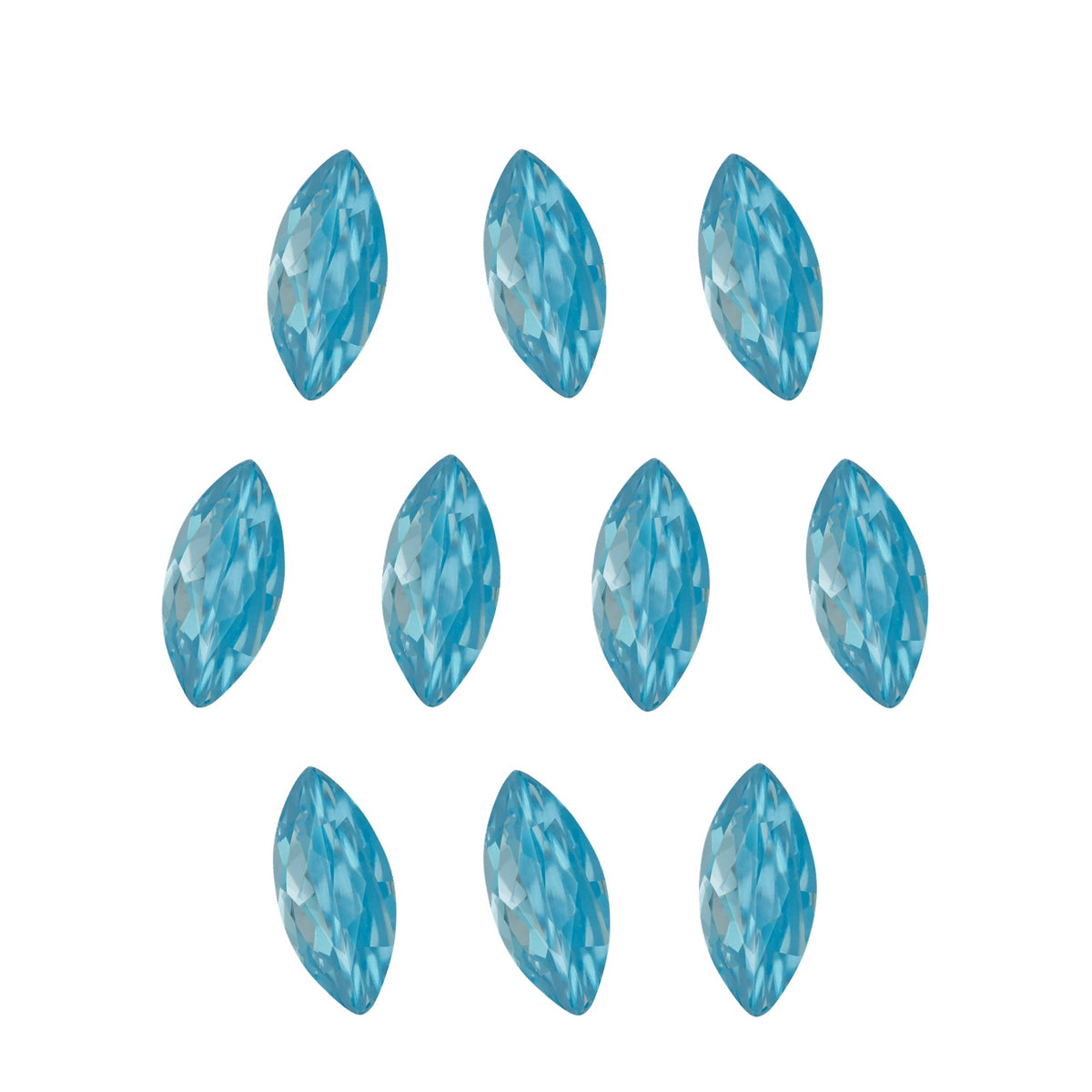 5x2.5 mm natural swiss blue topaz, marquise cut | Sapphire Row · cut7