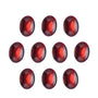 5x3 mm natural dark orange red mozambique garnet, oval cut | Sapphire Row · cut7