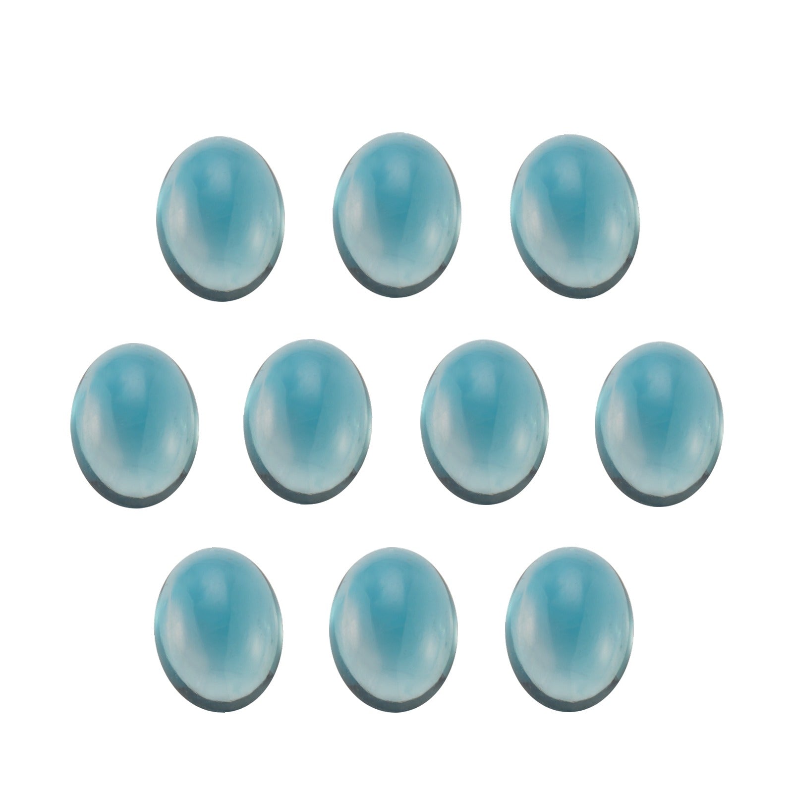 5x3 mm natural london blue topaz, oval cut | Sapphire Row · cut7