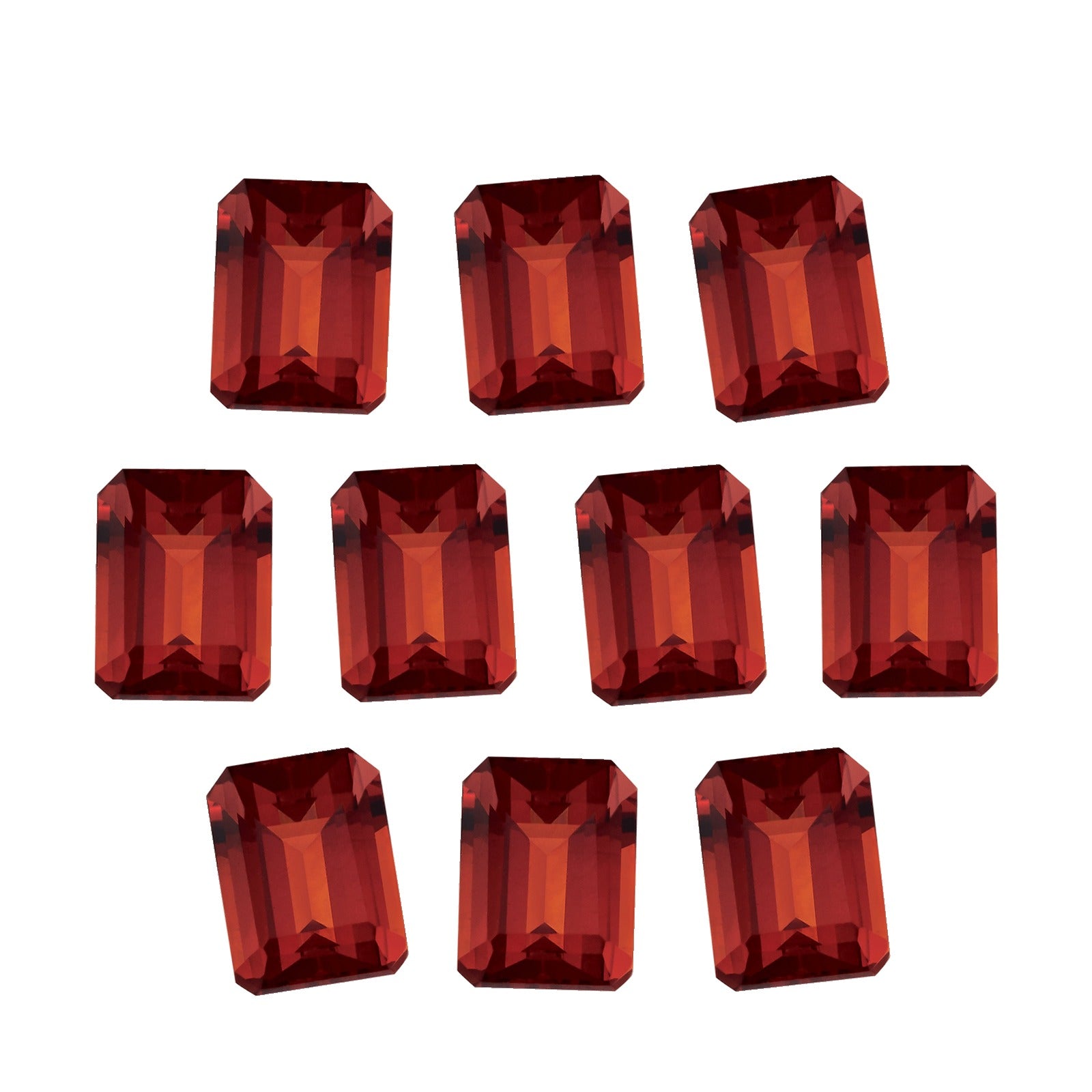 Lot of 10: 5x3 mm natural madeira citrine, emerald cut | Sapphire Row · cut7