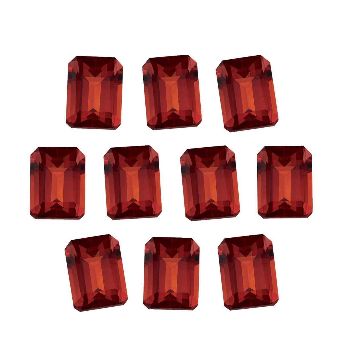Lot of 10: 5x3 mm natural madeira citrine, emerald cut | Sapphire Row · cut7