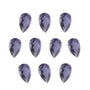 Lot of 10: 5x3 mm natural purple iolite, pear cut | Sapphire Row · cut7