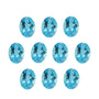 5x3 mm natural swiss blue topaz, oval cut | Sapphire Row · cut7