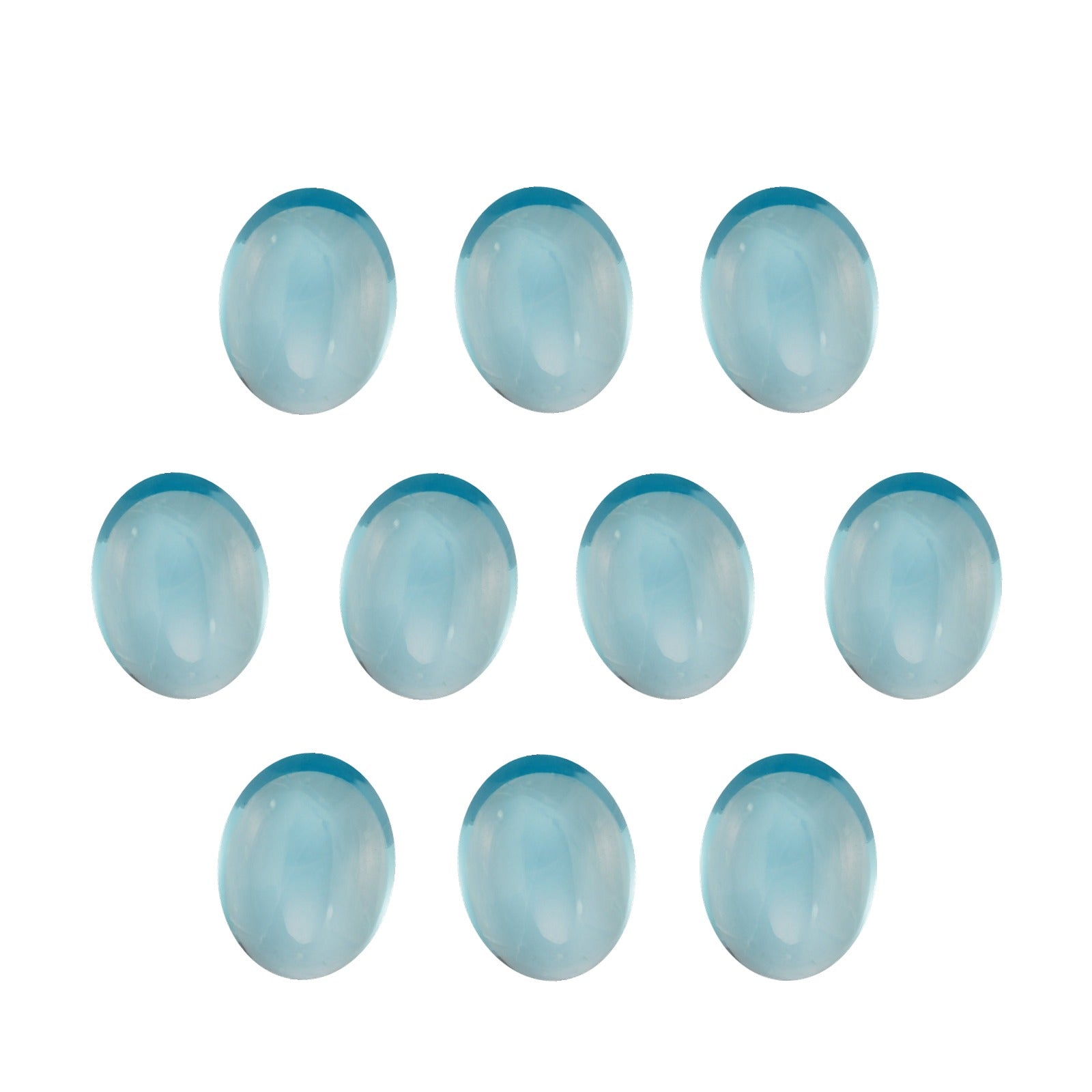 5x3 mm natural swiss blue topaz, oval cut | Sapphire Row · cut7
