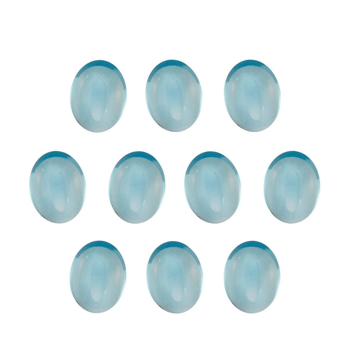 5x3 mm natural swiss blue topaz, oval cut | Sapphire Row · cut7