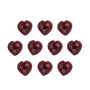6 mm natural dark orange red mozambique garnet, heart cut | Sapphire Row · cut7
