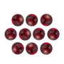 6 mm natural dark orange red mozambique garnet, round cut | Sapphire Row · cut7