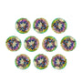 Lot of 10: 6 mm natural green mystic topaz, round cut | Sapphire Row · cut7