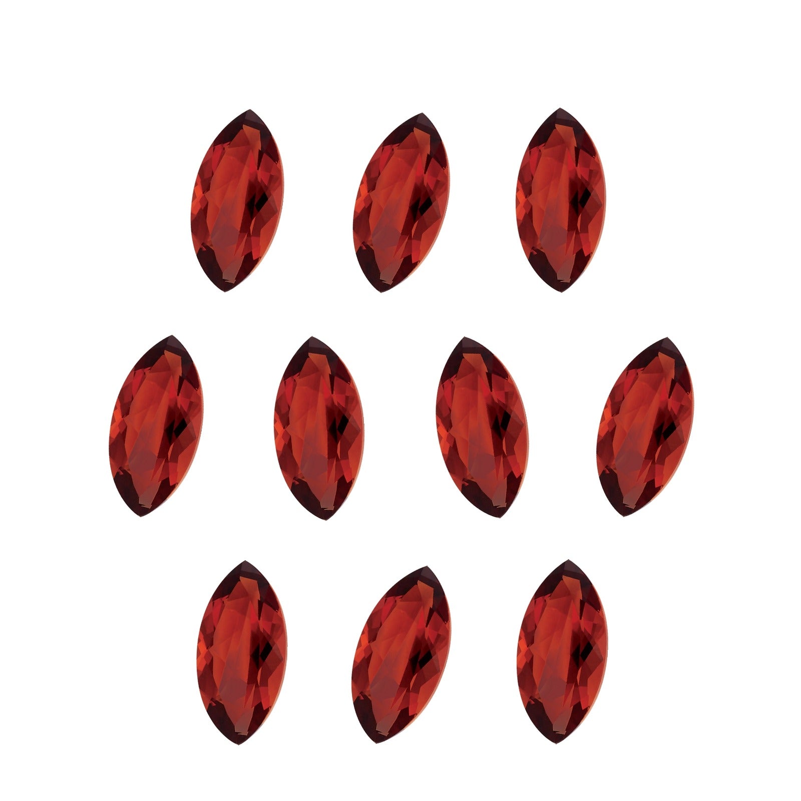 Lot of 10: 6x3 mm natural madeira citrine, marquise cut | Sapphire Row · cut7