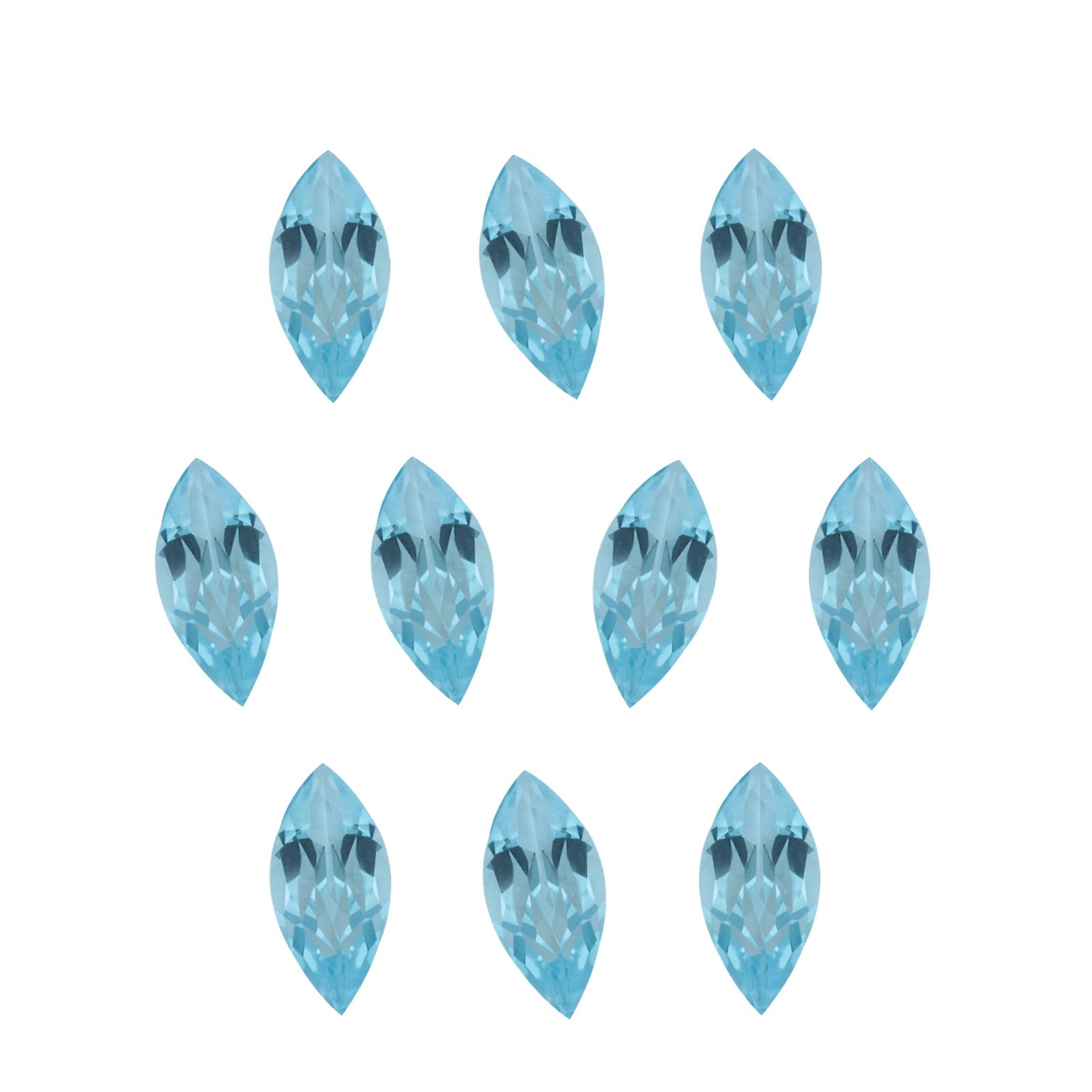6x3 mm natural sky blue topaz, marquise cut | Sapphire Row · cut7