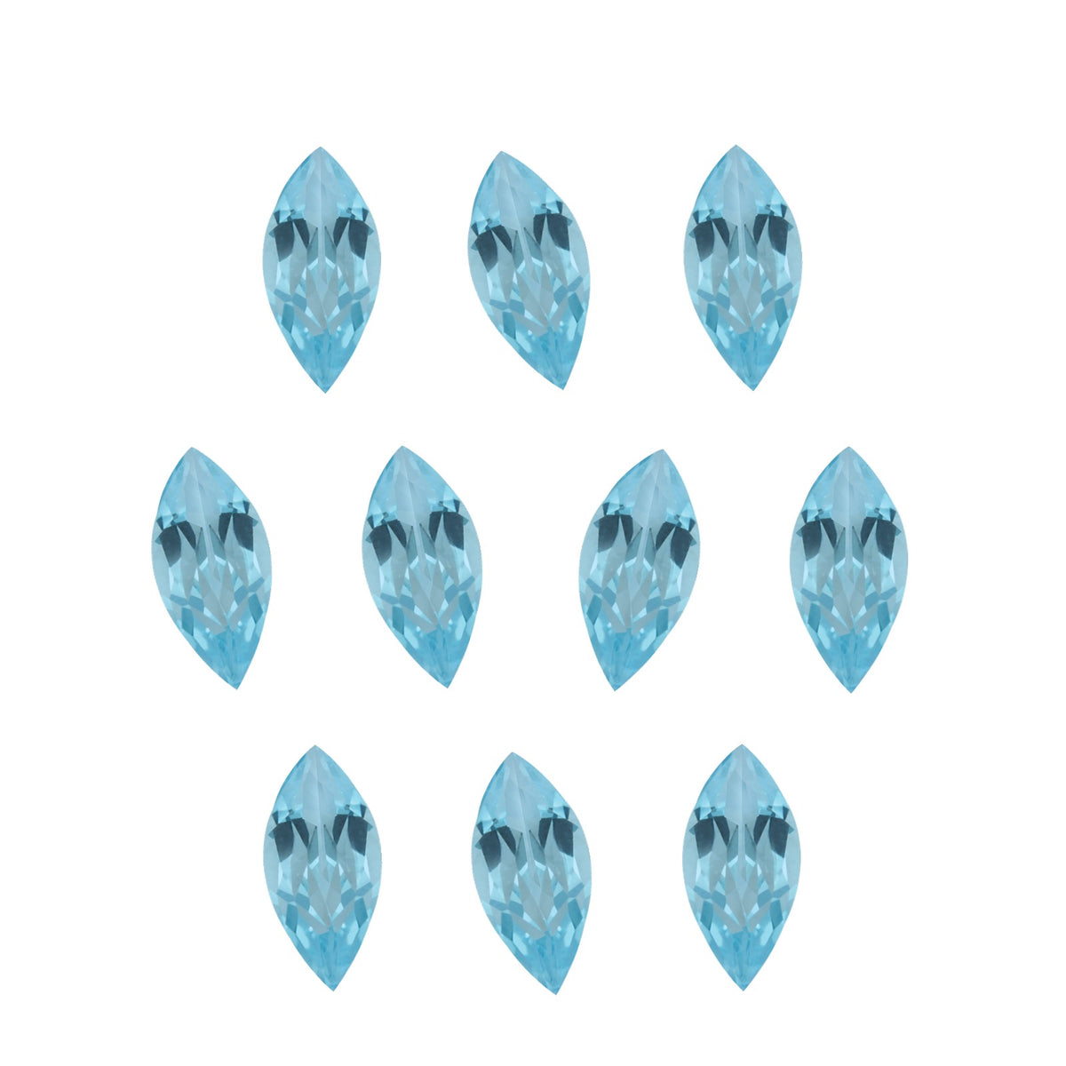 6x3 mm natural sky blue topaz, marquise cut | Sapphire Row · cut7