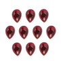 6x4 mm natural dark orange red mozambique garnet, pear cut | Sapphire Row · cut7