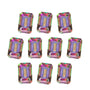 Lot of 10: 6x4 mm natural green mystic topaz, emerald cut | Sapphire Row · cut7