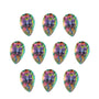 Lot of 10: 6x4 mm natural green mystic topaz, pear cut | Sapphire Row · cut7