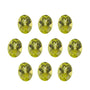 Lot of 10: 6x4 mm natural green peridot, oval cut | Sapphire Row · cut7