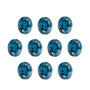 6x4 mm natural london blue topaz, oval cut | Sapphire Row · cut7