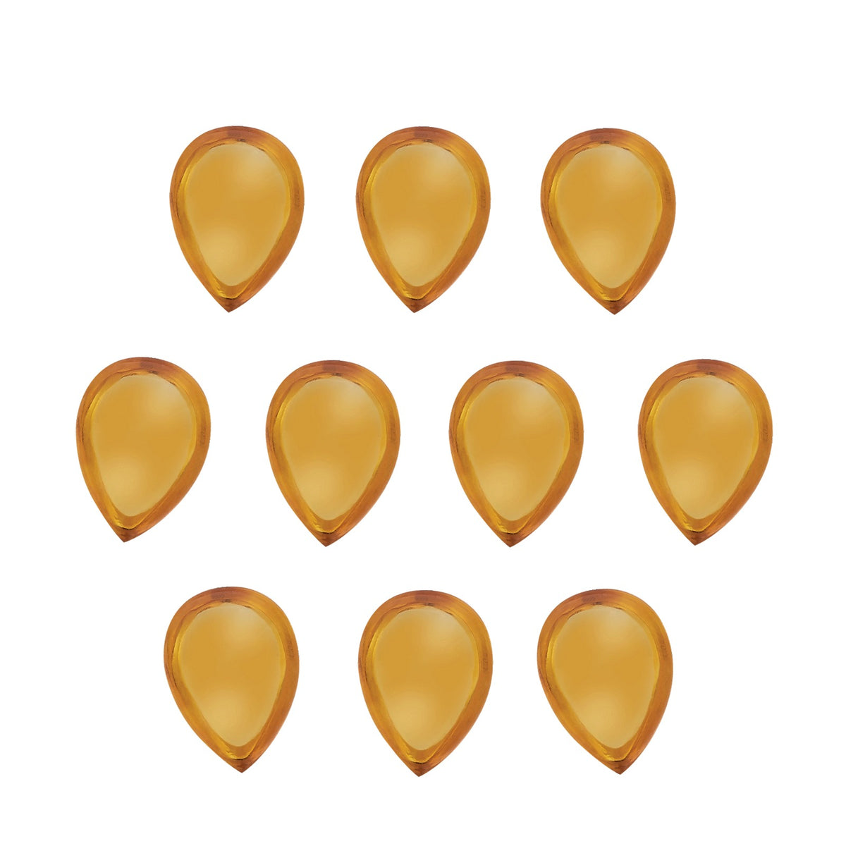 6x4 mm natural orange citrine, pear cut | Sapphire Row · cut7